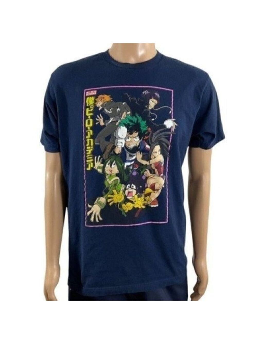 My Hero Academia Funimation Cotton Graphic Short Sleeve Tee Size L (42/44) Blue